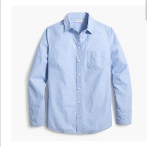 J. Crew Factory Signature-fit button-up shirt in end-on-end cotton AG364